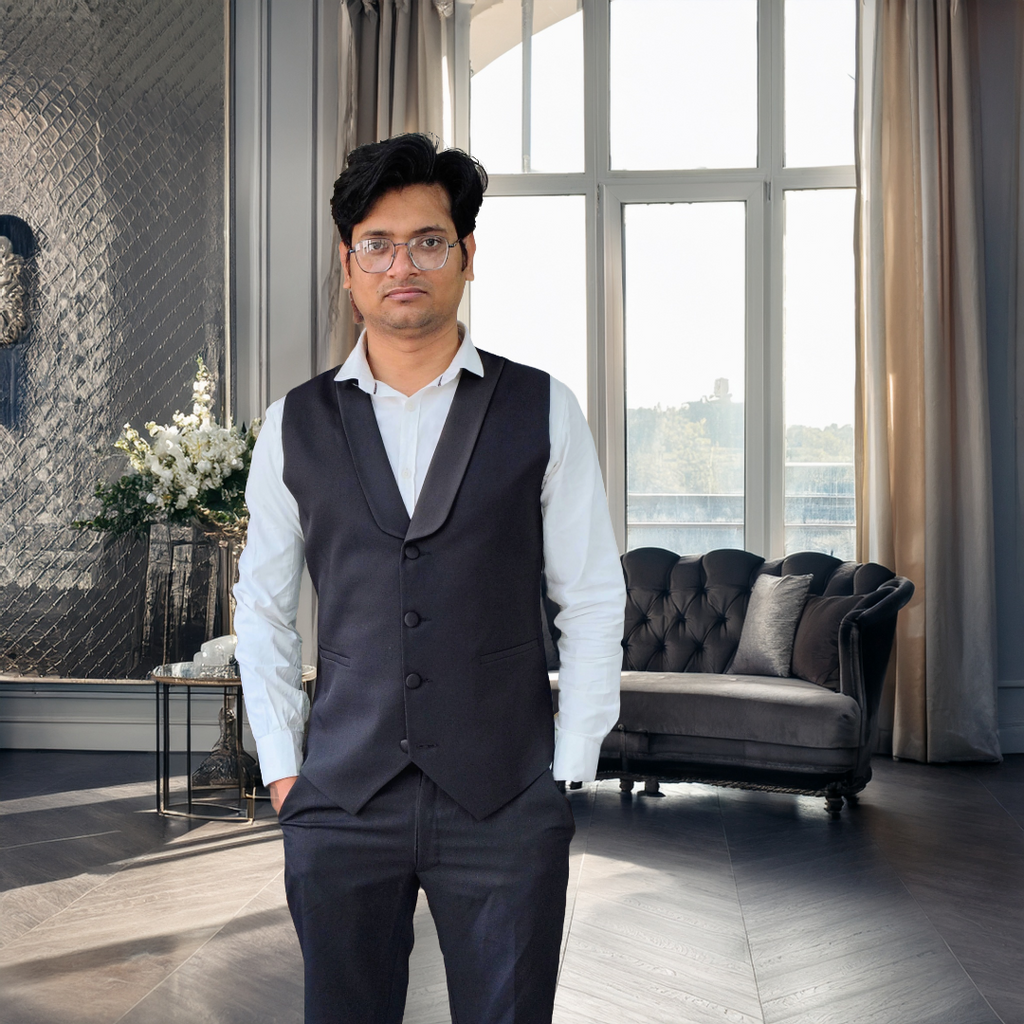 men's formal Black 3 piece suite