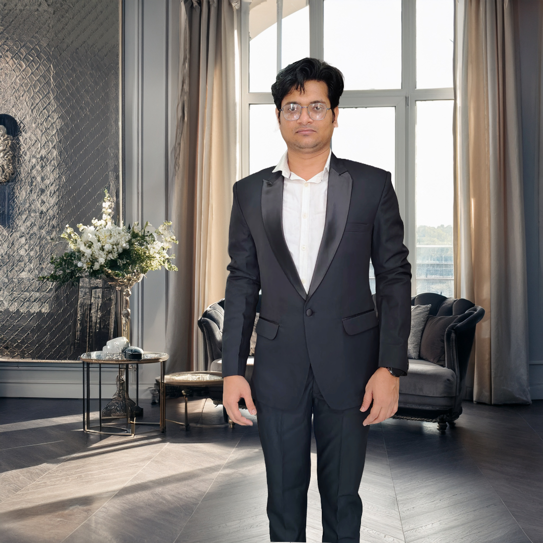 men's formal Black 3 piece suite